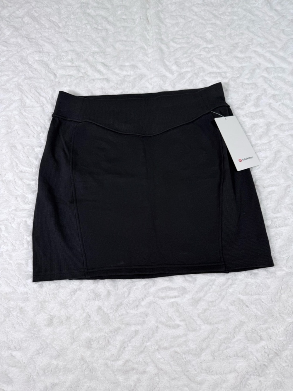 Lululemon Scuba HR high rise Black Performance Mini Skirt - NWT - size L - Picture 2 of 13